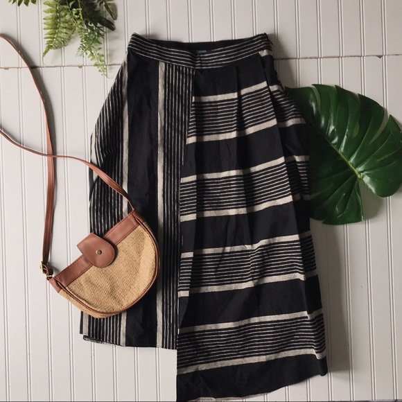 Anthropologie Eva Franco skirt black cream NWT - Picture 2 of 12